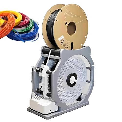 Bobinadora eléctrica con parada automática, rebobinador máximo sin enredos de 1 kg para filamento 3D, hilo de coser, soldadura de bricolaje, sistema de transmisión de engranajes con sensor inteligente