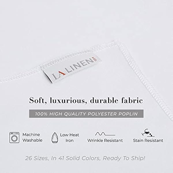 LA Linen Tafelkleed, polyester popeline, rechthoekig, 152,4 x 228,6 cm, Dusty Rose, 152,4 x 228,9 cm