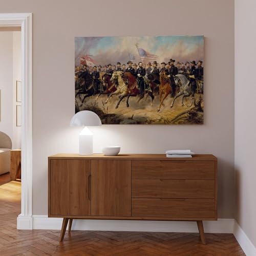 Poster General Grant Impression sur toile 30x45 cm avec cadre