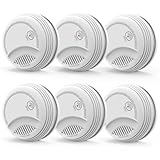 Fire Alarms Smoke Detectors, Photoelectric Sensor Smoke Alarm Battery Operated,...