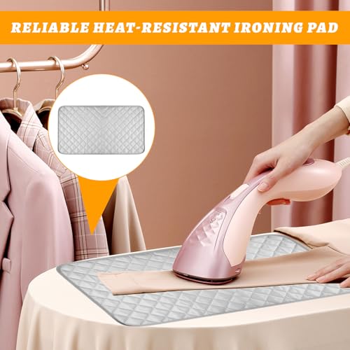 Ironing Mat,Foldable Portable Travel Iron Mat,Lightweight Iron Mat,Ironing Pad for Steam Pressing on Tabletop & Bed,Tabletop Ironing Boards with Heat and Moisture for Travel & Business Trips - Image 4