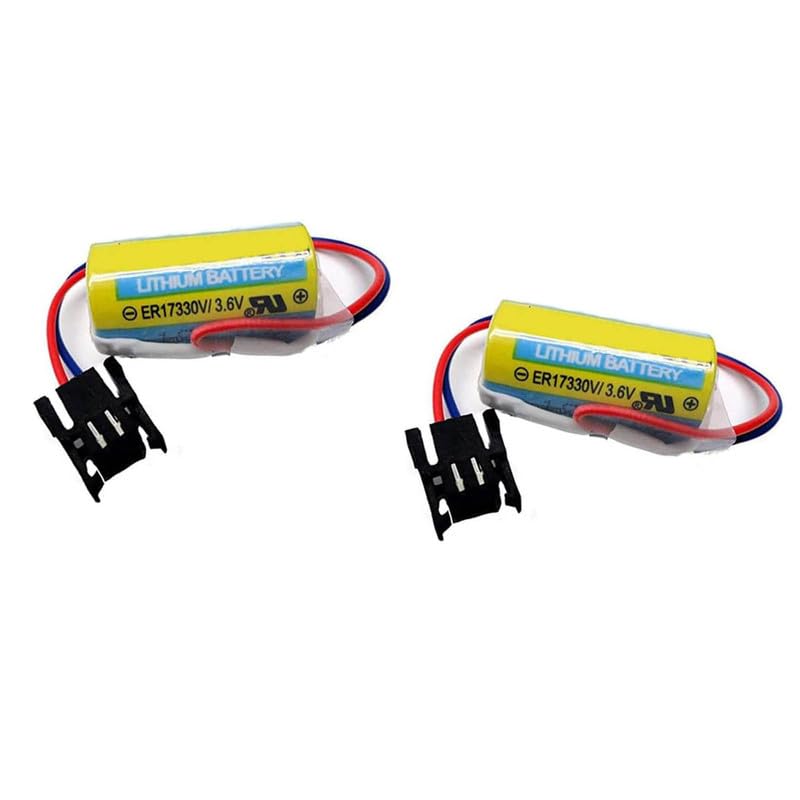 fastabattery 2pcs MR-BAT ER17330V/3.6V 1700mAh Replacement Battery Compatible with A6BAT PLC A6-BAT