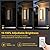 Cylutaes 2Packs LED Outdoor Wall Lights,Dimmable Exterior Wall Sconce 16",3000K / 4000K / 6000K,IP65 Waterproof,Modern Black Outside Light for Porch,Garage,Entrance,Hallway,Patio,Garden,House(2Packs)