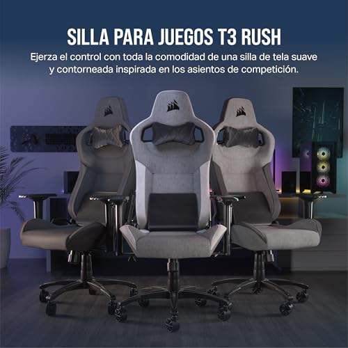 Variante de Corsair sillas gaming T3 RUSH Fabric Carbón