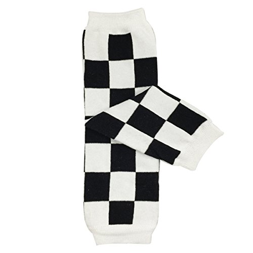 Allydrew Funky Prints & Patterns Baby Leg Warmer & Toddler Leg Warmer For Boys & Girls, Black & White Checkers #TOP26
