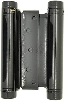 Swinging Cafe Doors - 6" Double Action Hinge Heavy Duty Door Hinges for Saloon & Cafe Bar Swinging Doorways Commercial Grade, Adjustable Tension for High Traffic Use, Gloss Black, 1 Unit