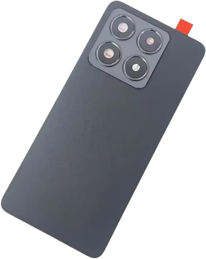 for Xiaomi 14T 5G Battery Back Cover Rear Housing Case Replacement with Mi14T Camera Lens (Black with Lens)