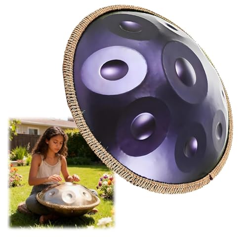 �X�`�[���^���h�����A�X�`�[���n���h�p��D�}�C�i�[�N���h440Hz / 432Hz 9/10/12�m�[�g22�C���`�n���h�p���h�����y��n�[���j�b�N�p�[�J�b�V�����A�T�E���h�q�[�����O�A�p�[�\�i���ґz�A���K�p(Deep purple,440HZ/10Note)