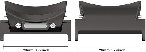 Miniatura 4 de Sankel Conectores compatibles con Samsung Galaxy Watch 6 correas de 1.732 in 1.575 in, conector de botón de acero inoxidable, adaptador de conector