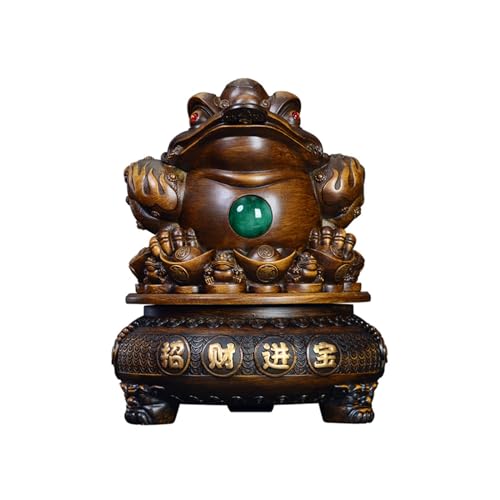 Crapaud de la fortune statue de l'argent chinois pour harmoniser un bureau ou coin méditation