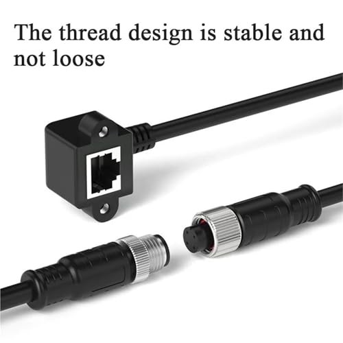 Câble Ethernet M12 RJ45 CAT6 blindé de codage pour réseau LAN - 3