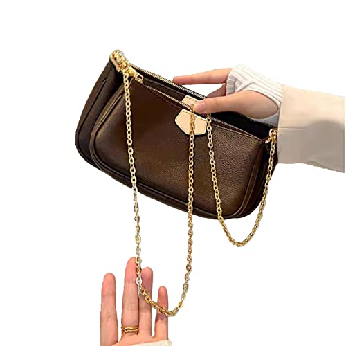 Image of jiesinlov Purse Chain Strap CrossBody Handbag Gold Chains Shoulder Bag Strap Replacement,with Metal Buckles (B 35.4in)