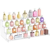 Lifewit 4-stufiger transparenter Parfümständer mit Gitter, Kunststoff Parfüm Organizer Auslage, Acryl Vitrine für Make-up, Cupcake, Dessert, Gewürz, Arbeitsplatte, Vanity, Dresser,2 Pack, 30,48 cm