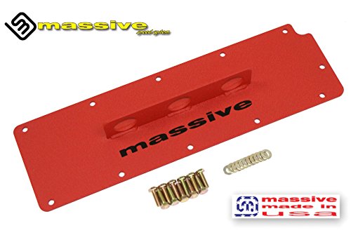 Massive Speed Engine MADE IN USA! Lift Plate Compatible w GM LSX LS GEN IV Hoist Picker Crane 4.8 5.3 6.0 6.2 7.0 LS2 LS3 Truck L96 L76 (Wrinkle Red)