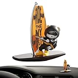 Genérico De Coche,Interior De Oso Surfista para Coche - de Animales para Salpicadero,para Camioneta SUV Turismo Furgoneta Scooter Conductor Hombre Mujer