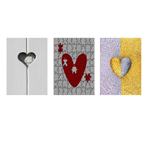 Forma de corazón Amor Creatividad Cuadro de pintura Impresión de lienzo Póster e impresiones Arte de la pared Sala de estar Decoración del hogar Pintura 50x70cm Cover