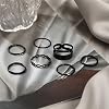 FAXHION Gold Knuckle Rings Set for Women Snake Chain Stacking Ring Vintage BOHO Midi Rings SIze Mixed