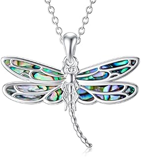 enjoylifecreative Animal Necklaces for Women 925 Sterling Silver Dragonfly Cat Wolf Phoenix Pendant Necklace Animal Jewellery Gifts for Animal Lovers
