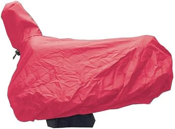 Jeffers Equine Western Horse Nylon Saddle Cover, Red - Water Proof, Durable 200 Denier Nylon, Adjustable Elastic Fit for Protection and Storage - Lightweight, Easy to Fold and Store