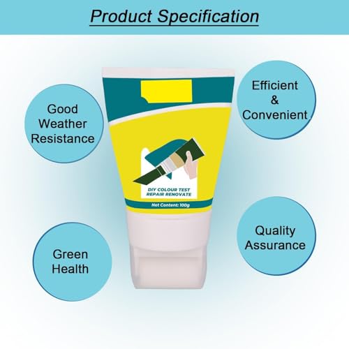 Image of The Decor Co. Wall Crack Filler Tube Water Resistant Sealant Paste Agent for Home Kitchen Bathroom Roof and Room Gap Grout Hole DIY Repair & Paint Use (Cream, Pack of 1, 100g)