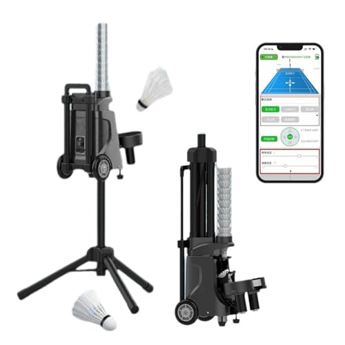 Máquina de servir bádminton con control remoto para entrenamiento especializado y tiro de pelota completo