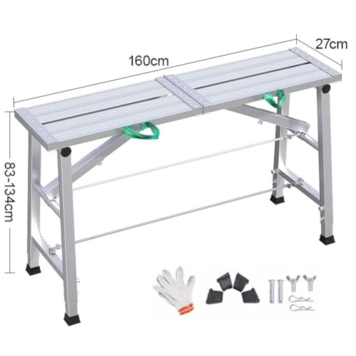 Plateforme d'échafaudage robuste 120 cm à installer en quelques secondes