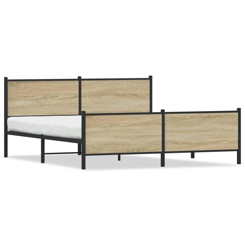 Metallo Rovere Sonoma Rinforzato Antiruggine Giroletto 180x200 cm