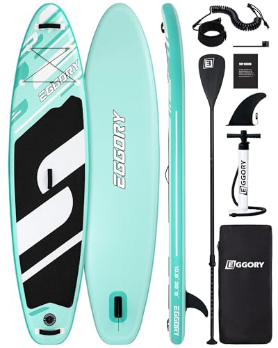 Image of Inflatable Paddle Board, Stand Up Paddle Board | Stable Design with Non-Slip Comfort Deck, Portable Travel Paddle Board