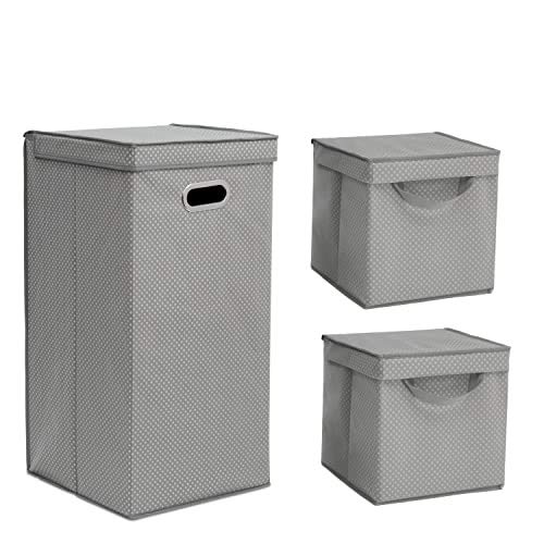 Delta Children 3-Piece Nursery Organization Set for Babies and Kids, Dove Grey