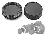 KIT DI 2 TAPPI NIKON AI COMPOSTO DA: 1 TAPPO CORPO MACCHINA PER LE FOTOCAMERE NIKON ELENCATE SOPRA 1 TAPPO POSTERIORE RETRO OBIETTIVO COMPATIBILE CON GLI OBIETTIVI NIKON AI.