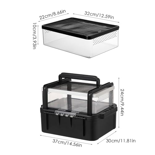 Cage portable pour reptiles et tortues boîte d'éclosion compacte