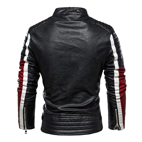 The Next Mens Motorcycle Leather Jacket Men Casual Biker Jacket Coat Stand Collar Warm Outwear Genuine Leather Jackets3