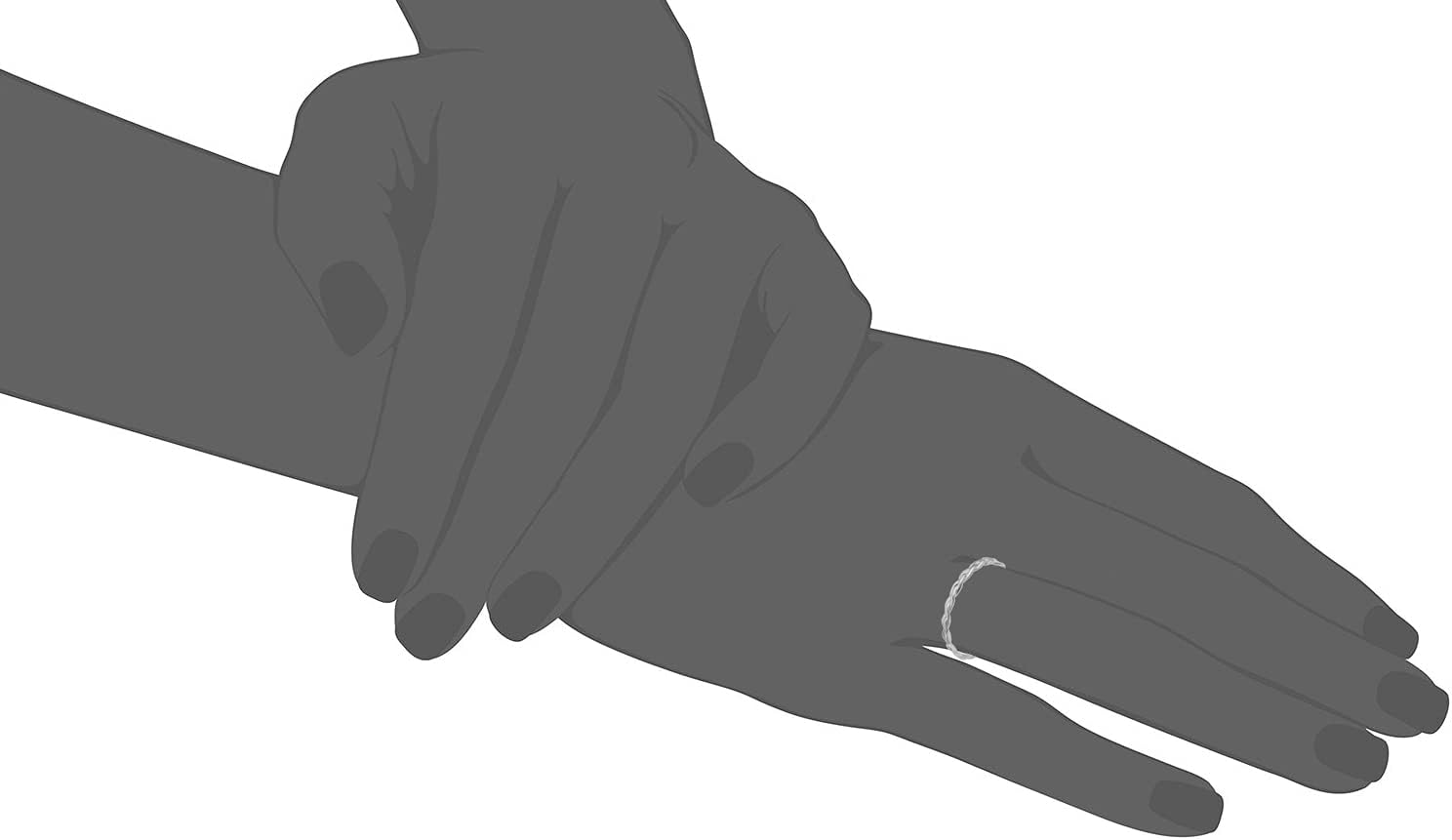 Au Naturale 14k Yellow, White or Rose Gold Braided Band Ring - Minimalist Jewelry for Women