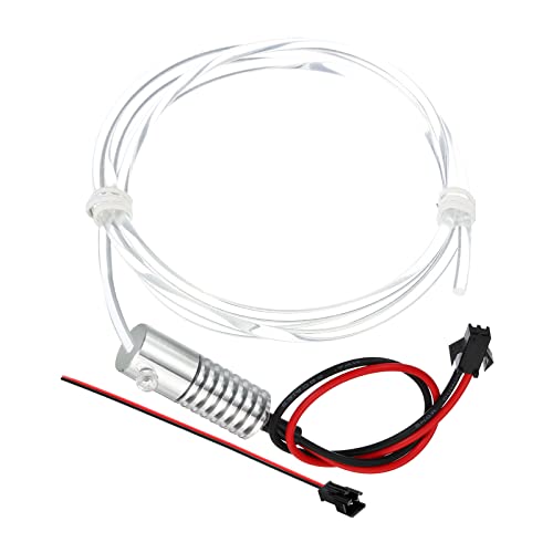 PATIKIL 3mm 1m PMMA Side Glow Fiber Optic Cable Kit, with LED Aluminum Illuminator 12V 1.5W Guide Light Source Decoration for Home DIY Lighting, Warm White