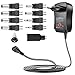 Produktbild 36W Universal Netzteil AC zu DC 3V 4.5V 5V 6V 7.5V 9V 12V 2.1A Schaltnetzteil Adapter mit 9 LED Anschlüssen für Lautsprecher Kamera Lampe Tablet und mehr Haushaltselektronik 100V-240V