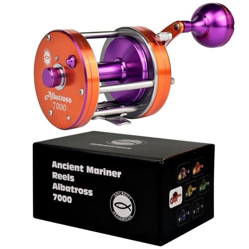 Albatross 7000, Conventional Round Baitcasting Reel,orange