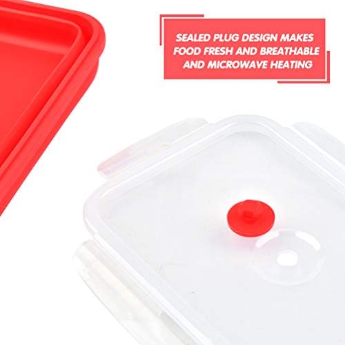 YANSHON Collapsible Food Storage Containers with Lid Silicone Collapsible Bowls Leak-proof Lunch Bento Box Small to Large Foldable Silicone Food Boxes Holder for Freezer, Microwave(4 Pcs, Mixed Color)