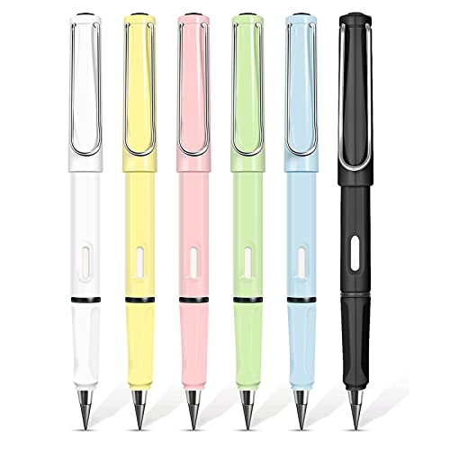 LIVESTN Crayon éternel Portable,6pcs Stylo sans Encre Réutilisable,Crayon Créatif Sans Encre,Crayons sans Encre Eternal,Crayon Infini portable,Pour Croquis Écriture Dessin Cover