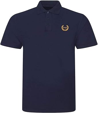 Mens Polo Shirt SPQR Roman Empire Embroidered Short Sleeve Polo-Shirt Embroidery Casual Golf Shirt