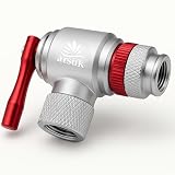 Arsuk CO2 Bike Tire Inflator – Quick-Release Mini CO2 Inflator for Presta & Schrader Valves – Lightweight CO2 Bike Pump for Road, MTB & Hybrid – Fits Threaded 12g/16g/25g Cartridges – No CO2 Included