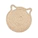 Bothyi Cat Scratcher Mat Cat Scratcher Cardboard Floor Kitten Indoor Cats Furniture Protector Round Interactive Toy Scratching Board, S
