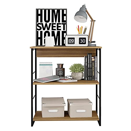 APARADOR 3 PRATELEIRAS 68CM EM AÇO INDUSTRIAL FABRICK - LÂMINA MEL - CAEMMUN