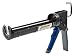 Newborn Pro Super Ratchet Rod Caulk Gun with Gator Trigger Comfort Grip, 1/10 Gallon Cartridge, 6:1 Thrust Ratio