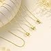 Thaivor Valentines Day Gifts for Her - Bubble Letter Necklace Layered 14K Gold Plated Initial Necklaces for Women Dainty Cute Choker Pendant Stack Jewelry Fashion Accessories Teen Gift Trendy Stuff