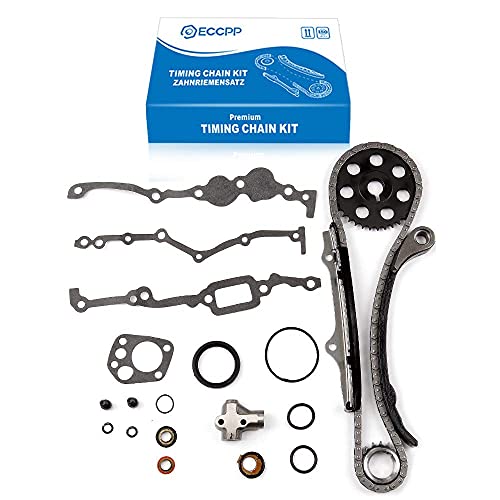 Eccpp Tk3005 Fits For Nissan Pickup 240Sx 2.4L Sohc Ka24E 1989-1997 Timing Chain Kit With Gaskets And Oil Seal #TOP8