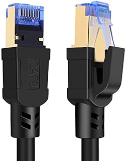 CAT8 Ethernet Cable 40Gbps 2000Mhz High Speed Gigabit SFTP LAN Network Internet Cables RJ45 Gold Plated Connector for Switch Router Modem Gaming Xbox Smart Home SEPWIK