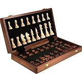 ✔[Bestes Geschenk]: Gut gemachtes Produkt, voller Schachfiguren, handgebogenem Holzschach und sehr guter Schutzverpackung, wodurch Sie sich wirklich wertvoll fühlen. Es ist nicht nur ein Spiel, sondern auch eine gute Dekoration und ein tolles Geschenk.