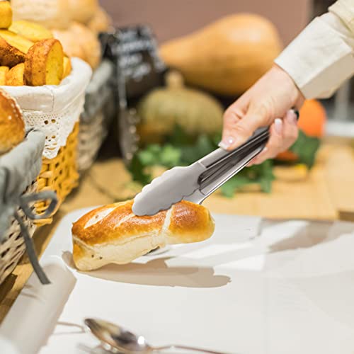 Serving Tongs,Buffet Tongs, Acauto Stainless Steel Food Tong Serving Tong Small Serving Tongs Stainless Steel Mini Appetizer Tongs, Set Of 6 (7 Inch) #TOP4