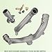 omoZone Upgraded Aluminum Coolant Outlet Pipes Kit Compatible with Jaguar,Land Rover Range Rover Sport LR4 3.0L V6/5.0L V8 Replaces LR092992 LR028136 LR049990