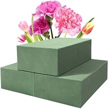 Ortarco 6 Pack Floral Foam Blocks 5.4" x 2.9" x 1.5" Wet and Dry Flower Foam for Flower Arrangements Supplies, Flower Foam Blocks for Fresh or Artificial Flowers in Art, Crafts and DIY Decorations